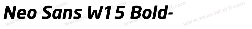 Neo Sans W15 Bold字体转换